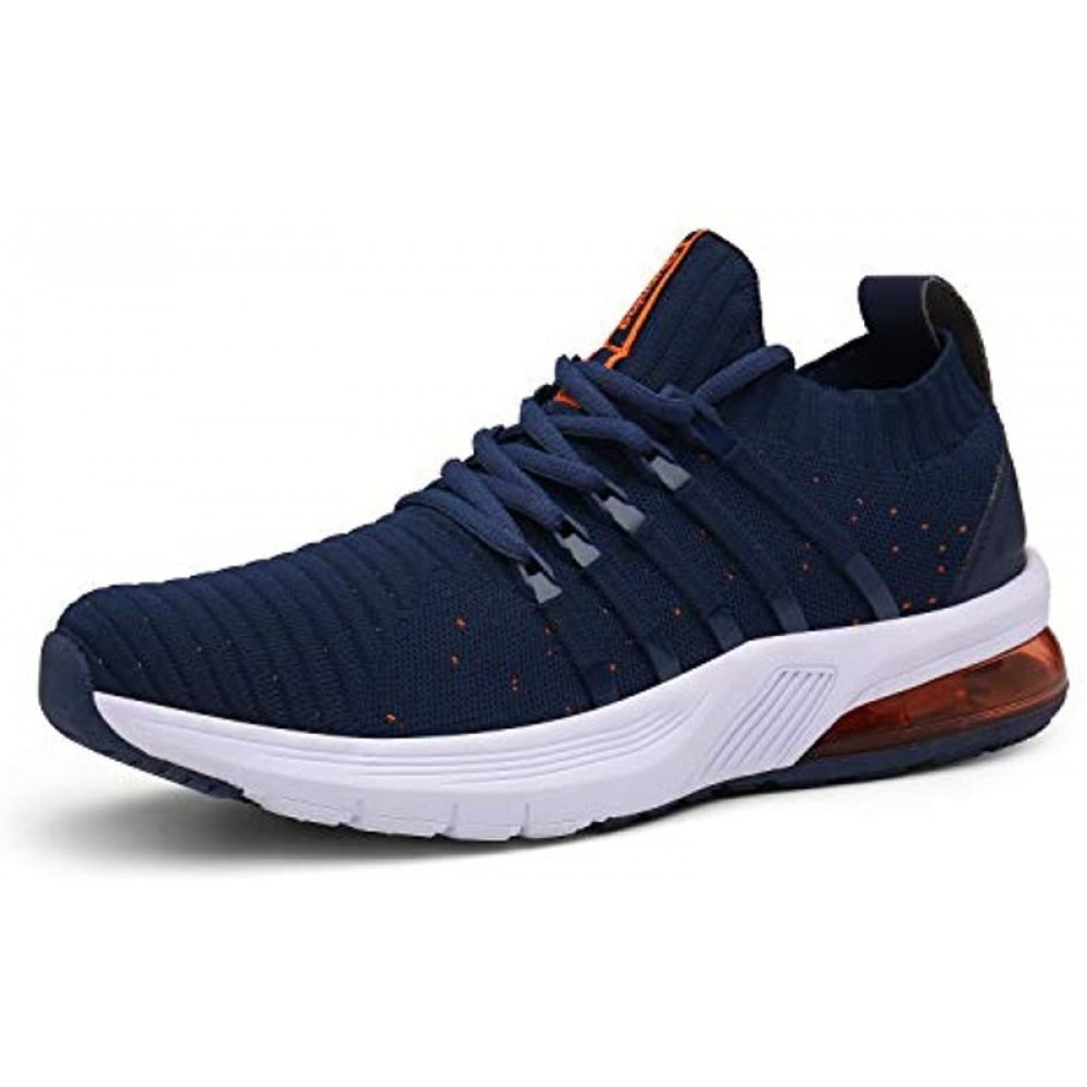 Men's Sport Trail Running Shoes Blue Orange